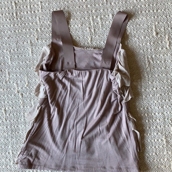 Bordeaux Los Angeles Women’s Ruffle Tank Top Size medium - Picture 2 of 6
